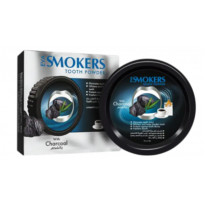 EVA SMOKERS CLEANSING TOOTH POWDER WITH CHARCOAL 40 GM